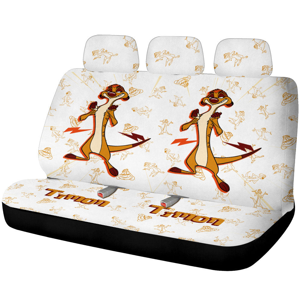 Timon Car Back Seat Cover Custom Cartoon Car Accessories - Gearcarcover - 1