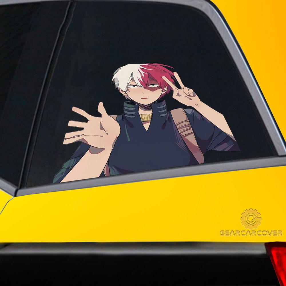 Todoroki Shouto Car Sticker Custom My Hero Academia Anime Car Accessories - Gearcarcover - 2