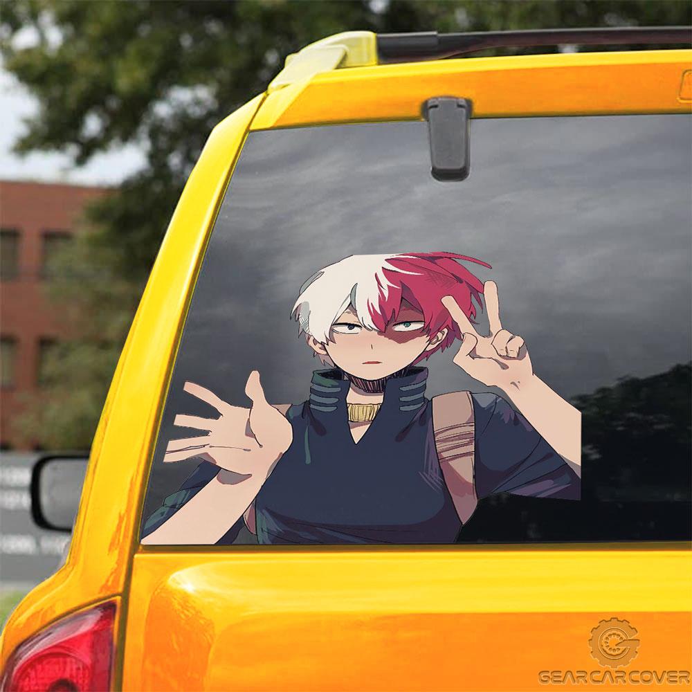 Todoroki Shouto Car Sticker Custom My Hero Academia Anime Car Accessories - Gearcarcover - 3