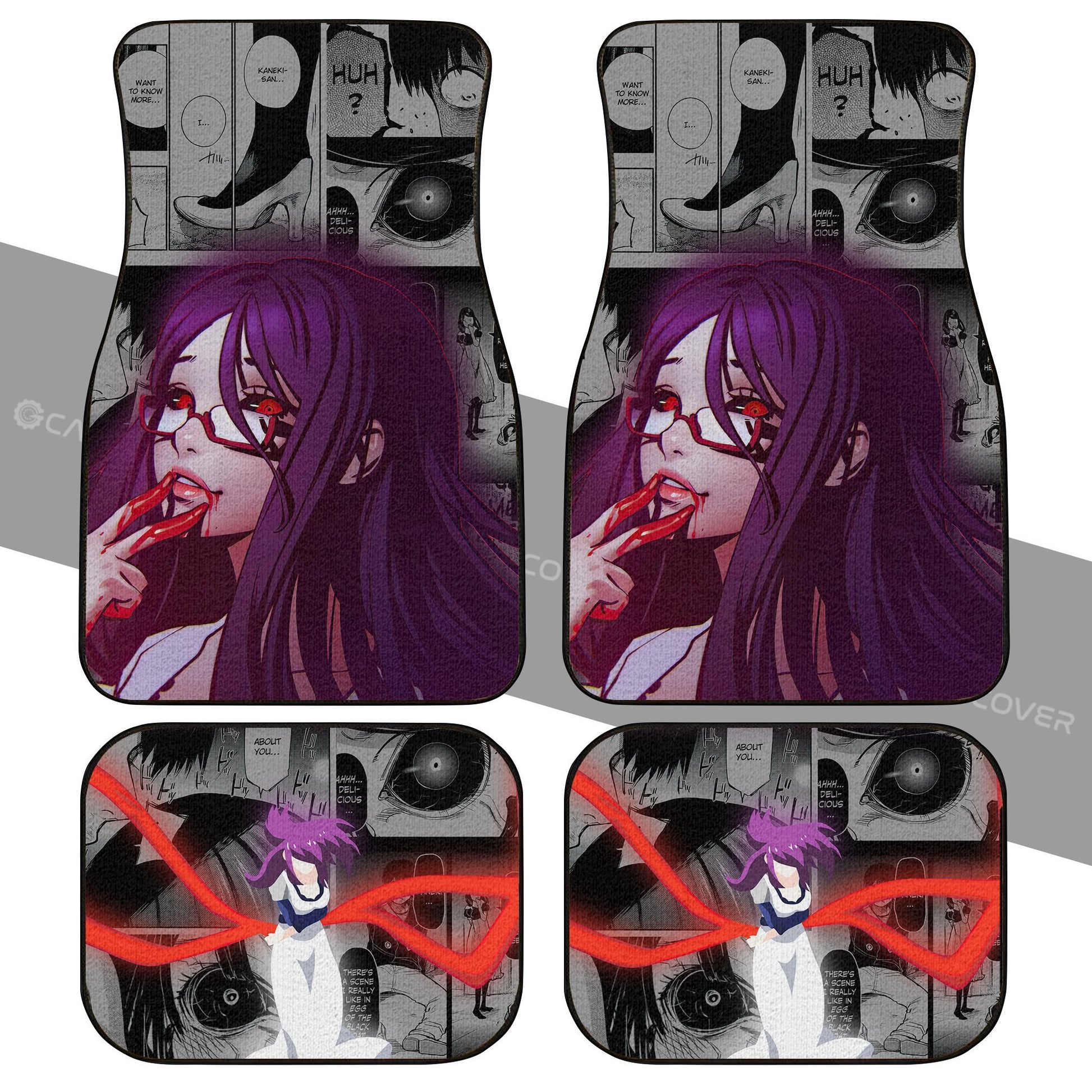 Tokyo Ghoul Rize Kamishiro Car Floor Mats Custom Anime Car Interior Accessories - Gearcarcover - 2