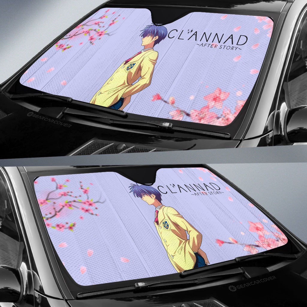 Tomoya Okazaki Car Sunshade Custom Clannad Anime Car Accessories - Gearcarcover - 2