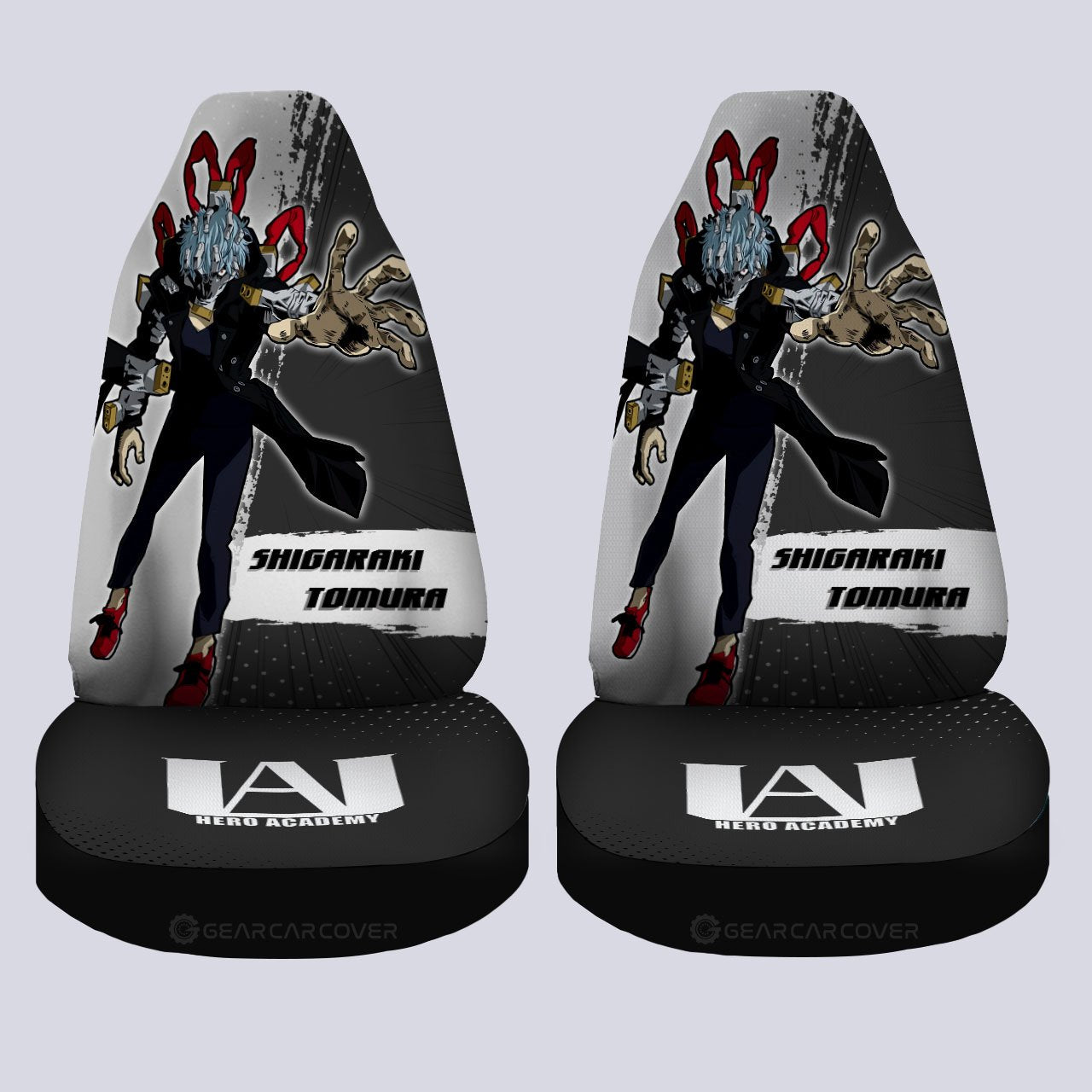 Tomura Shigaraki Car Seat Covers Custom For My Hero Academia Anime Fans - Gearcarcover - 4
