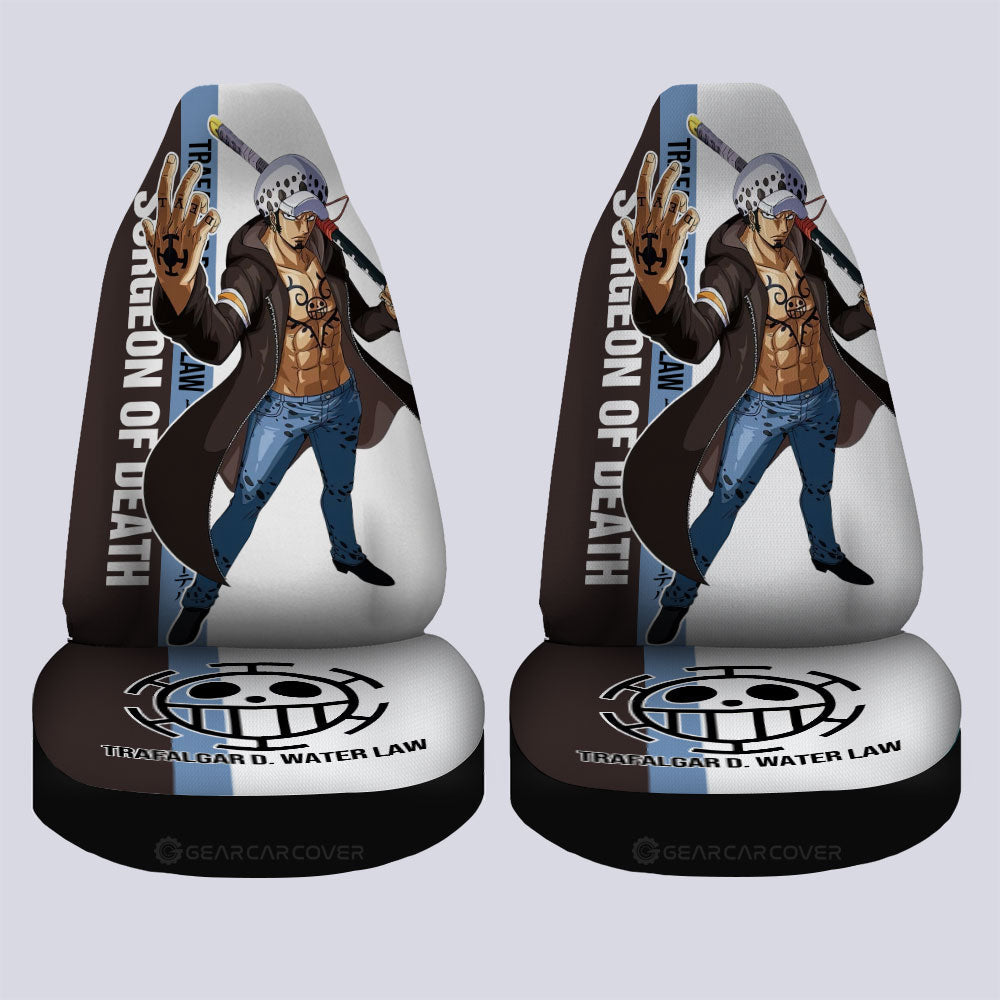 Trafalgar D. Water Law Car Seat Covers Custom One Piece Car Accessories For Anime Fans - Gearcarcover - 4