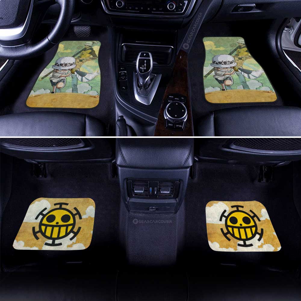 Trafalgar Law Car Floor Mats Custom One Piece Map Car Accessories For Anime Fans - Gearcarcover - 3
