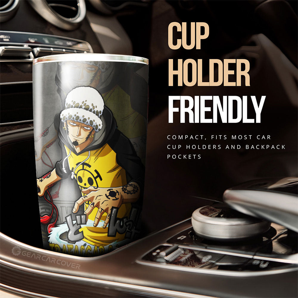 Trafalgar Law Tumbler Cup Custom One Piece Anime Car Accessories - Gearcarcover - 2