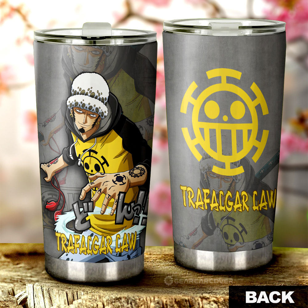 Trafalgar Law Tumbler Cup Custom One Piece Anime Car Accessories - Gearcarcover - 3