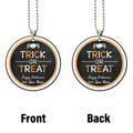 Trick Or Treat Personalized Ornament Custom Car Accessories Halloween Gifts - Gearcarcover - 4