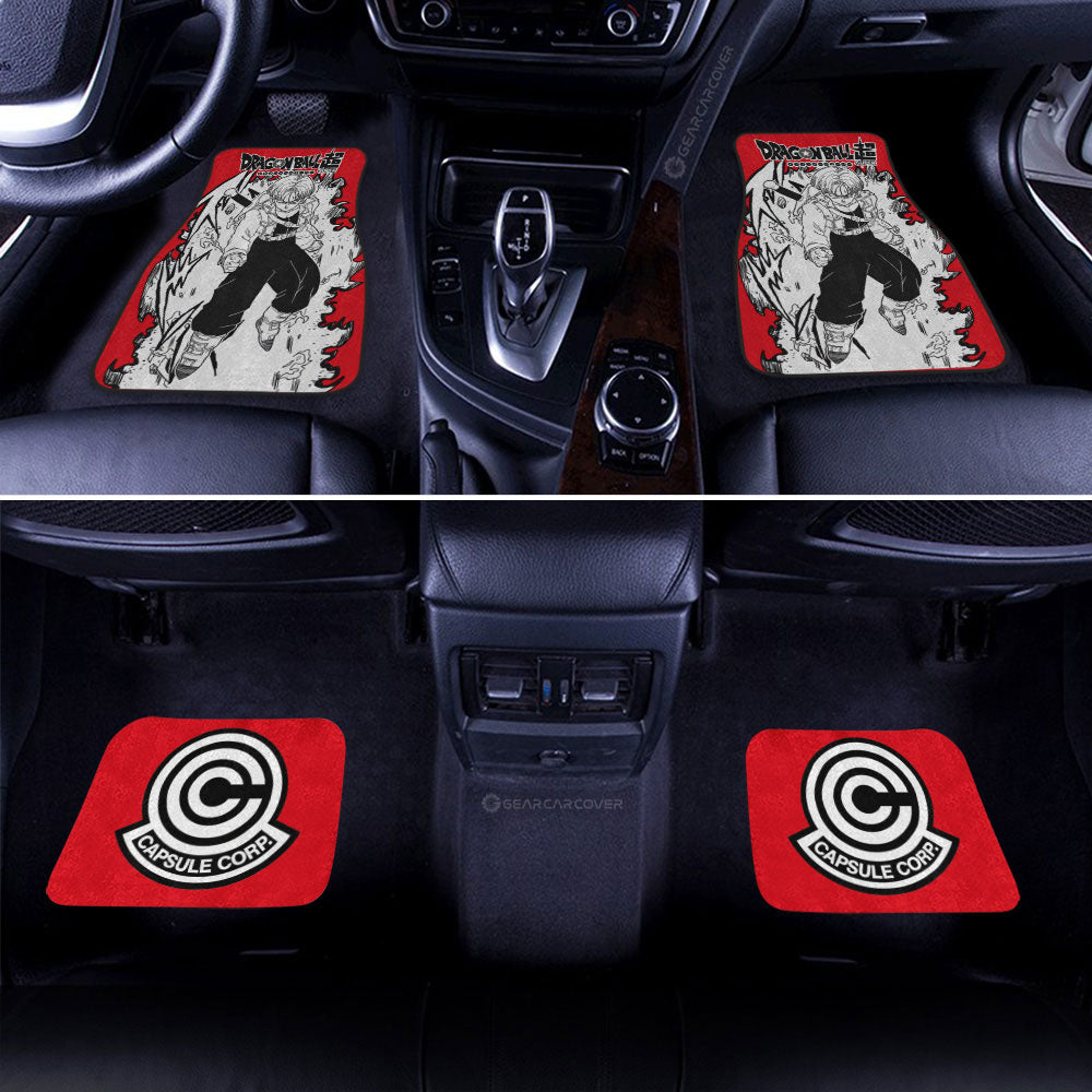 Trunks Car Floor Mats Custom Dragon Ball Anime Car Accessories Manga Style For Fans - Gearcarcover - 3