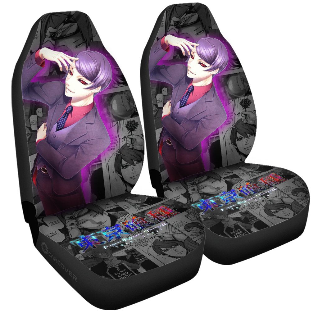 Tsukiyama Shuu Car Seat Covers Custom Anime Tokyo Ghoul Car Interior Accessories - Gearcarcover - 3