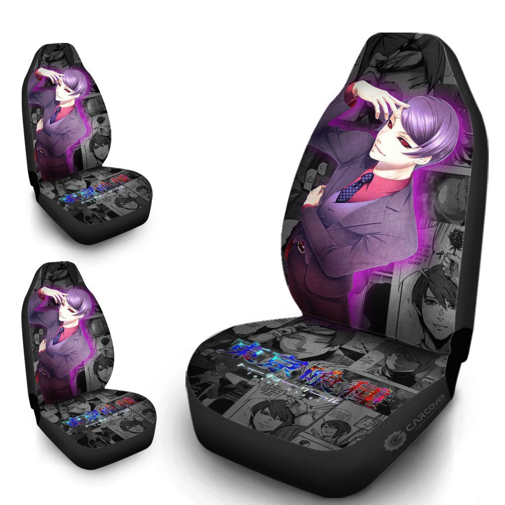 Tsukiyama Shuu Car Seat Covers Custom Anime Tokyo Ghoul Car Interior Accessories - Gearcarcover - 4
