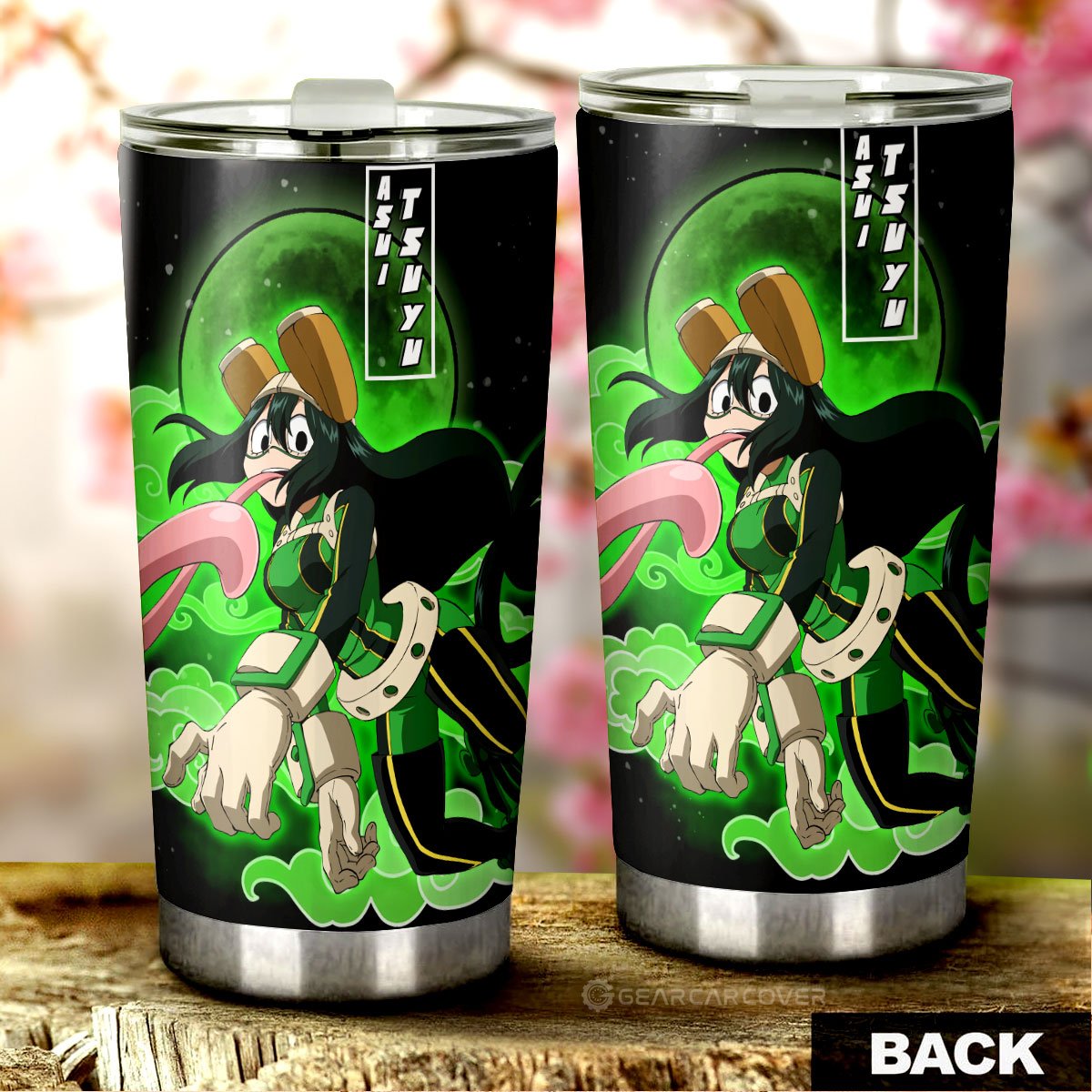 Tsuyu Asui Tumbler Cup Custom Anime My Hero Academia Car Interior Accessories - Gearcarcover - 3