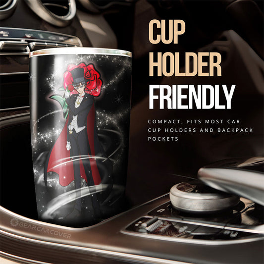 Tuxedo Mask Tumbler Cup Custom Sailor Moon Anime Car Interior Accessories - Gearcarcover - 2