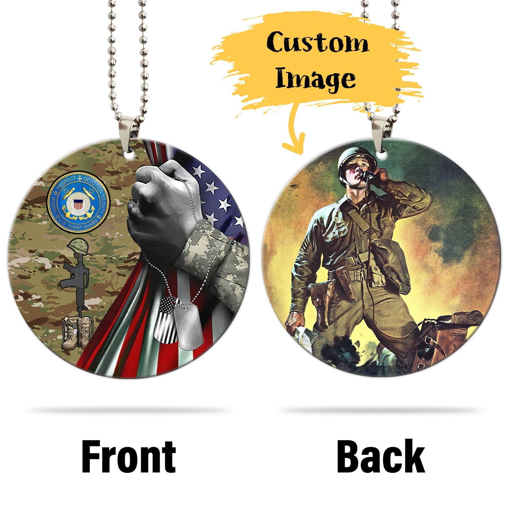 US Coast Guard Ornament Custom Image Car Interior Accessories - Gearcarcover - 3