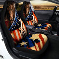 US Flag Horse Car Seat Covers Custom Patriotic Car Accessories - Gearcarcover - 3