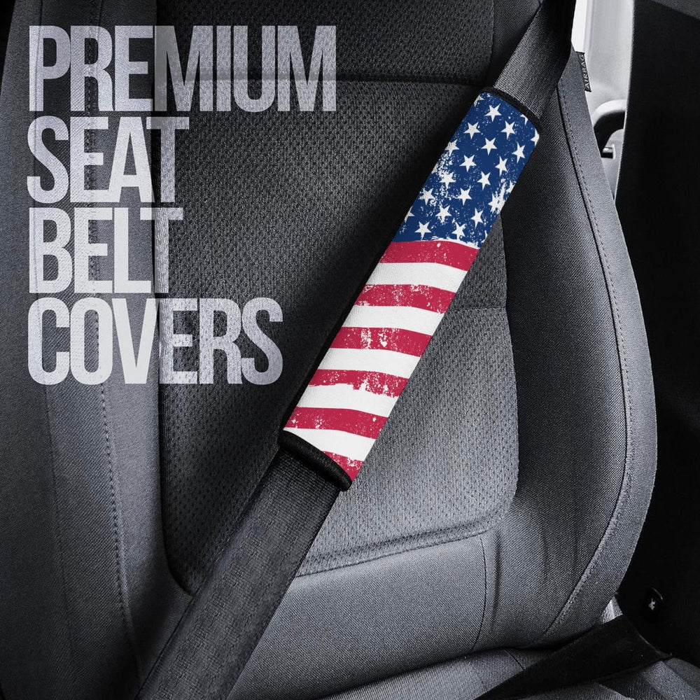 US Flag Seat Belt Covers Custom American Flag Car Interior Accessories - Gearcarcover - 3