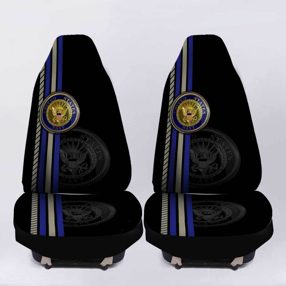 US Navy Car Seat Covers Custom Name Car Interior Accessories - Gearcarcover - 4