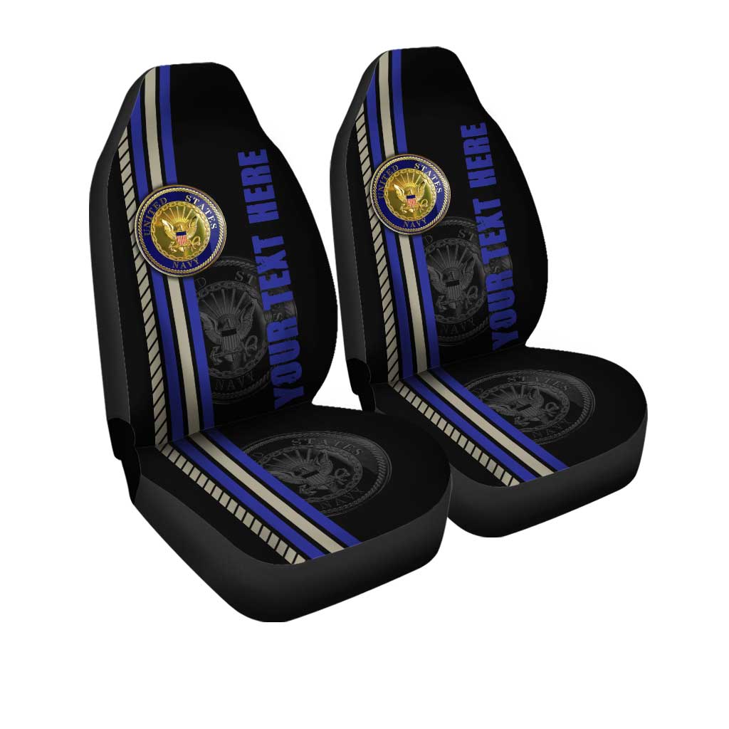 US Navy Car Seat Covers Custom Name Car Interior Accessories - Gearcarcover - 3