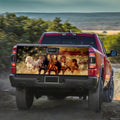 U.S Flag Horse Truck Tailgate Decal Custom Running Horse Car Accessories - Gearcarcover - 3