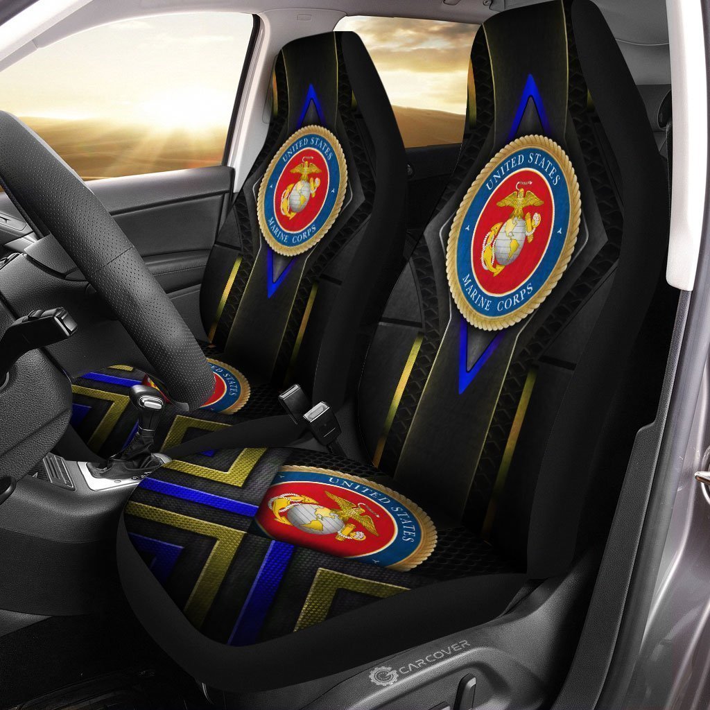 U.S Marine Corps Car Seat Covers Custom USMC Car Accessories - Gearcarcover - 3