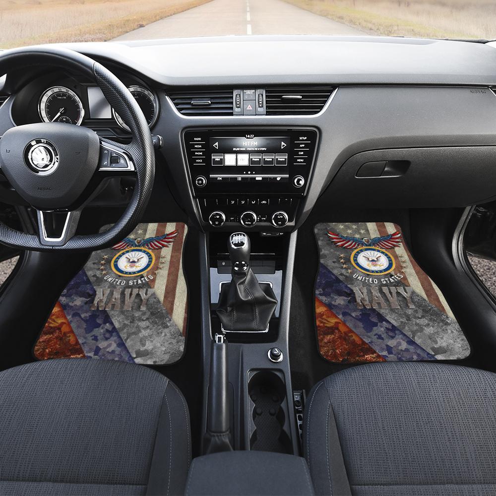 U.S Navy Car Floor Mats Custom US Armed Forces Car Accessories - Gearcarcover - 2