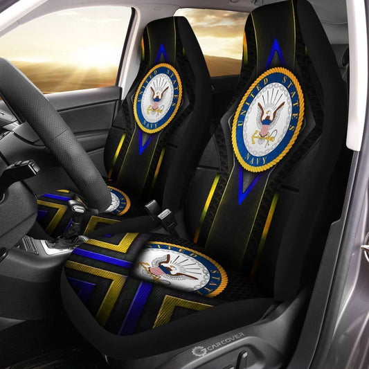 U.S Navy Car Seat Covers Custom USN Car Accessories Veteran Patriotic - Gearcarcover - 1