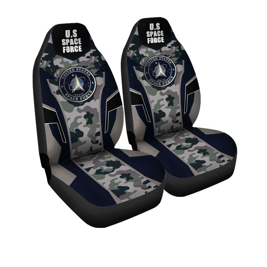 U.S Space Force Car Seat Covers Custom Camouflage Military Car Accessories - Gearcarcover - 3