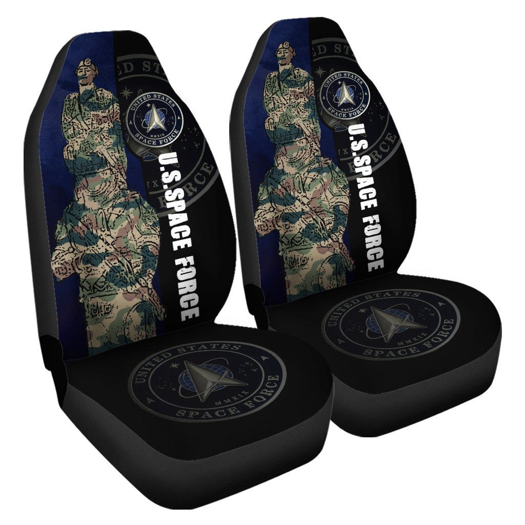 U.S Space Force Car Seat Covers Custom USSF Car Accessories - Gearcarcover - 4