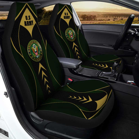 U.S. Army Car Seat Covers Custom For Veteran Patriotic Car Accessories - Gearcarcover - 2