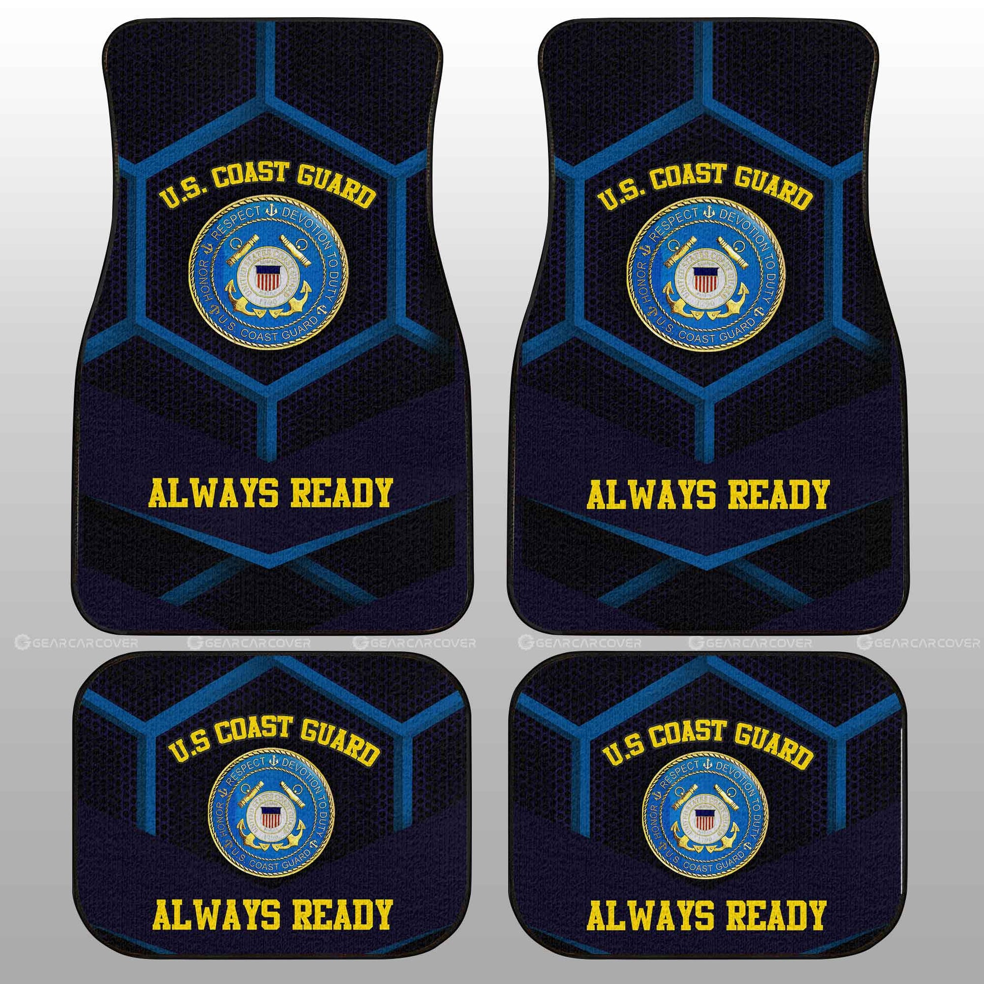 U.S. Coast Guard Car Floor Mats Custom US Military Car Accessories - Gearcarcover - 2