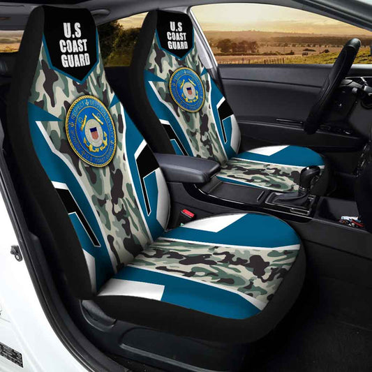 U.S. Coast Guard Car Seat Covers Custom Luxury Car Accessories - Gearcarcover - 1