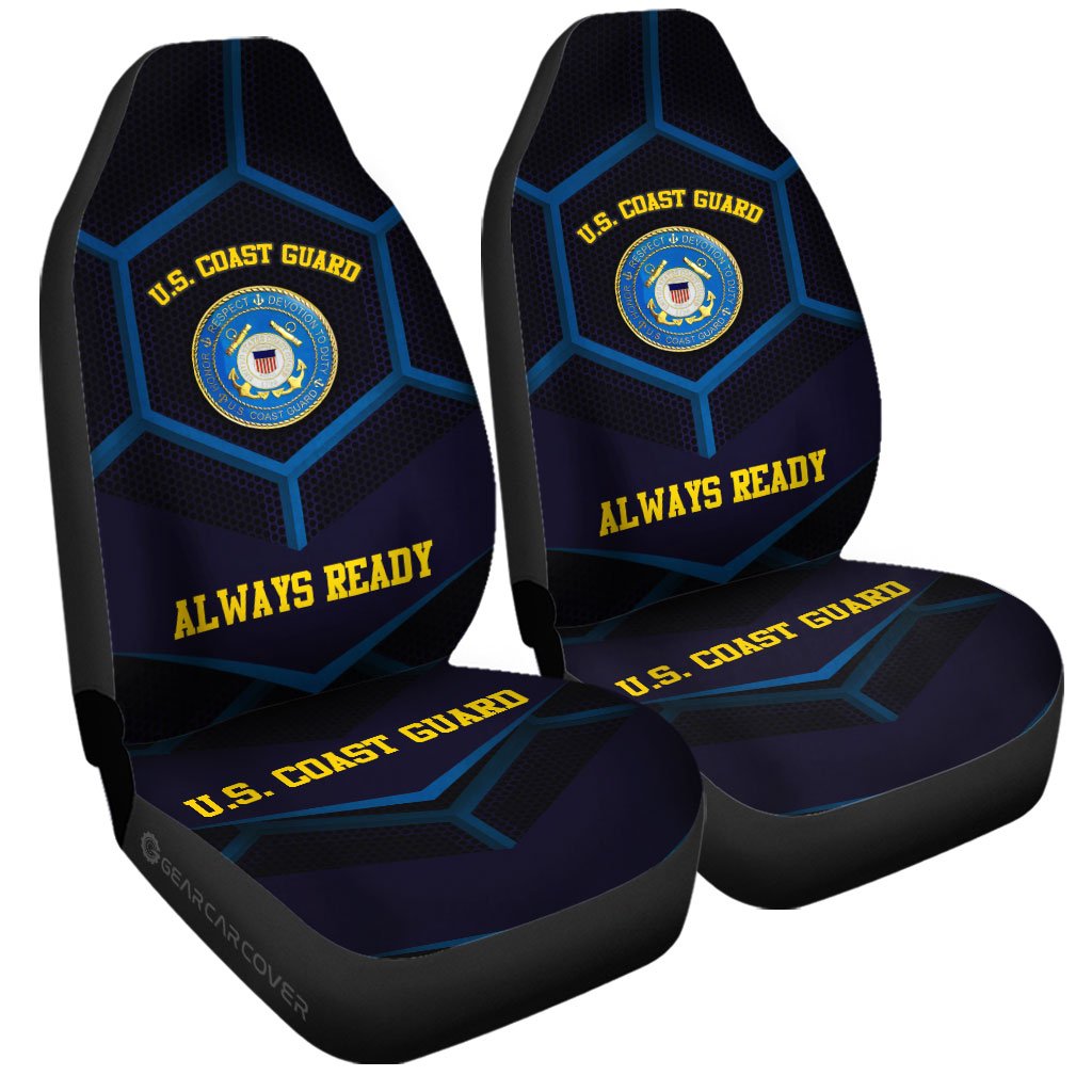 U.S. Coast Guard Car Seat Covers Custom US Military Car Accessories - Gearcarcover - 3
