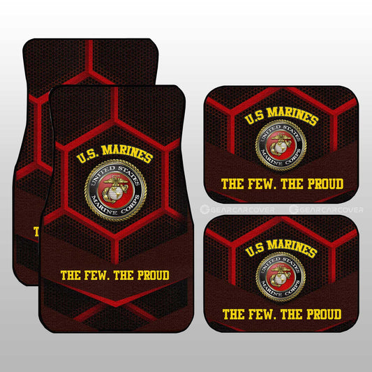 U.S. Marine Corps Car Floor Mats Custom US Military Car Accessories - Gearcarcover - 1