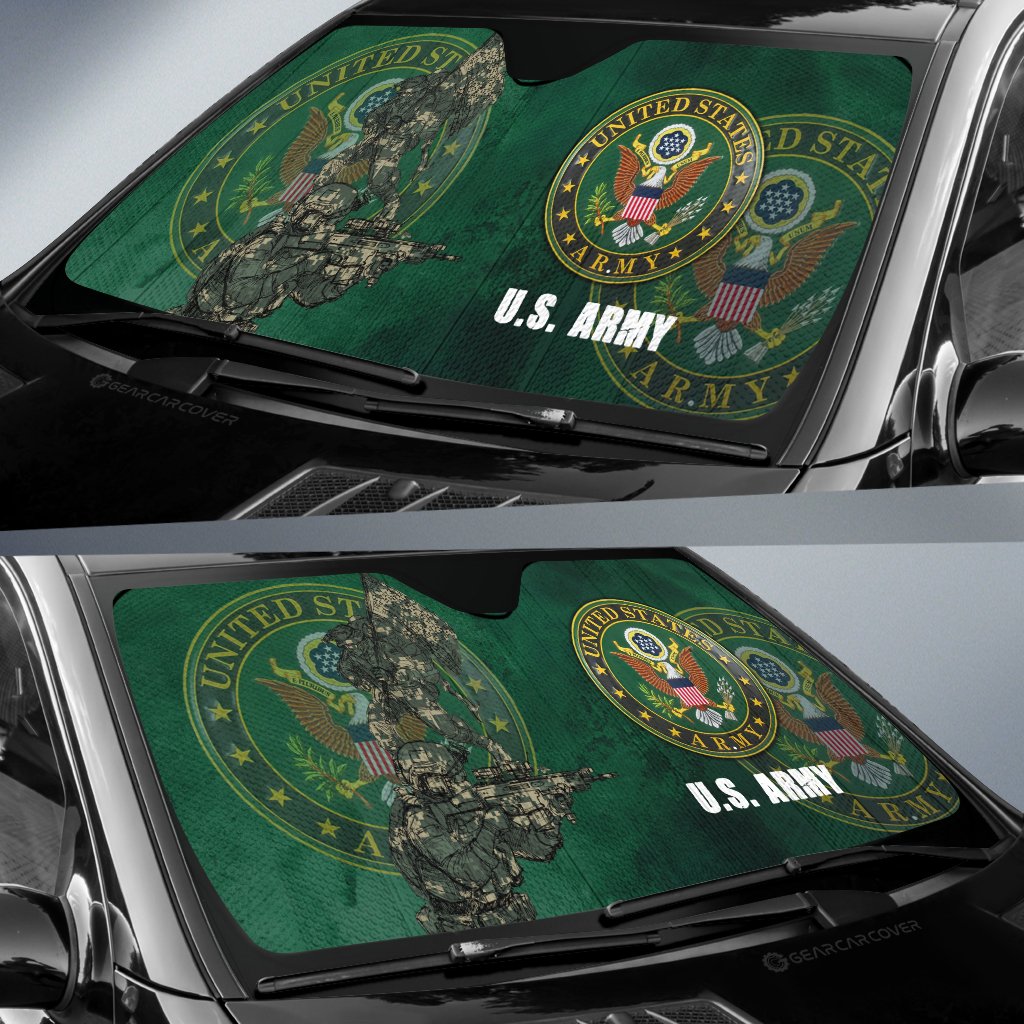 United States Army Car Sunshade Custom US Military Car Accessories - Gearcarcover - 2