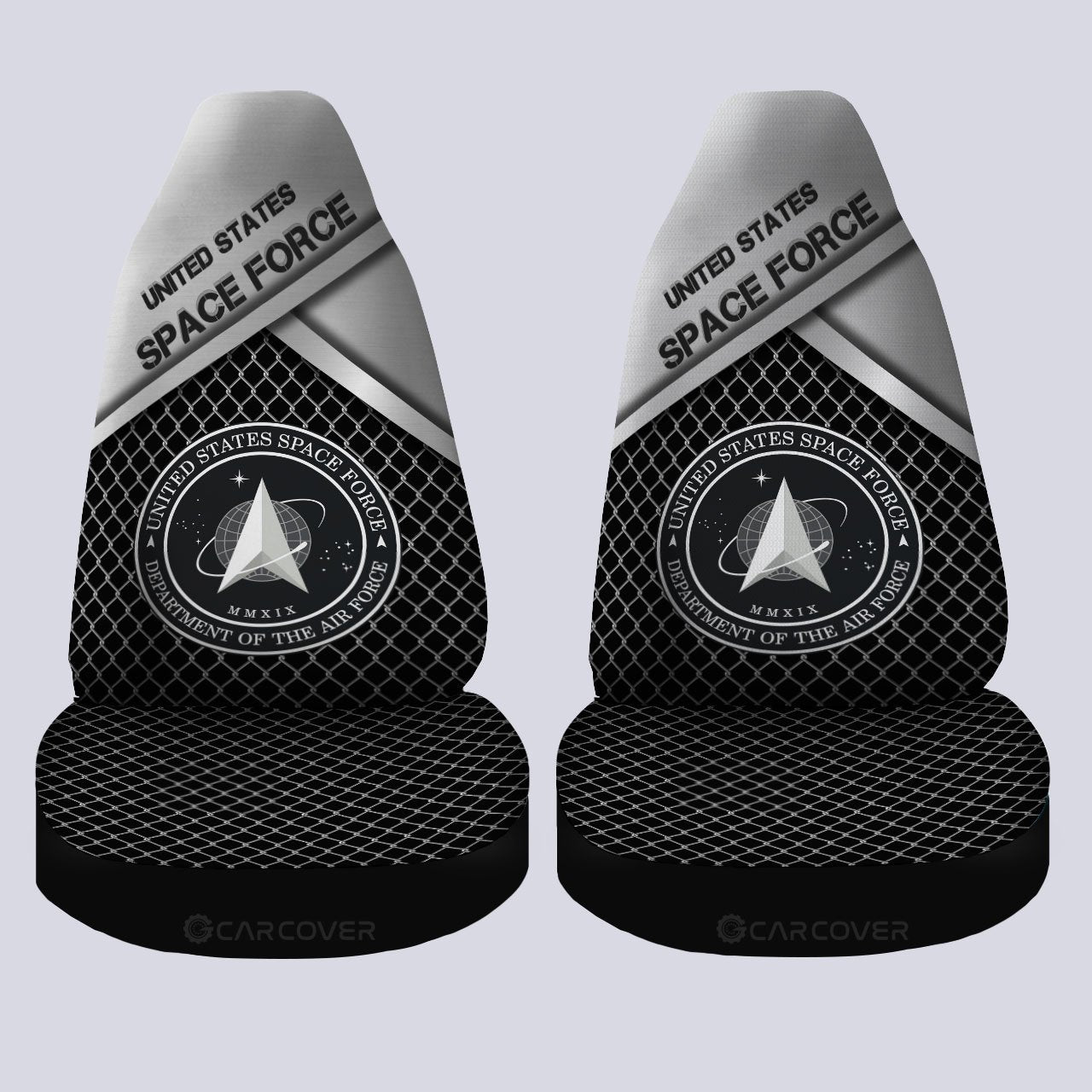 United States Space Force Car Seat Covers Custom US Military Car Accessories - Gearcarcover - 4