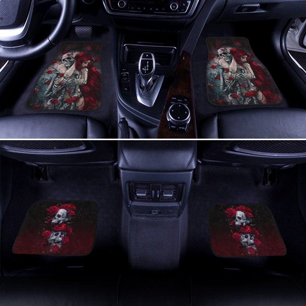 Until My Last Breath Car Floor Mats Custom Skull Girl Car Accessories - Gearcarcover - 2