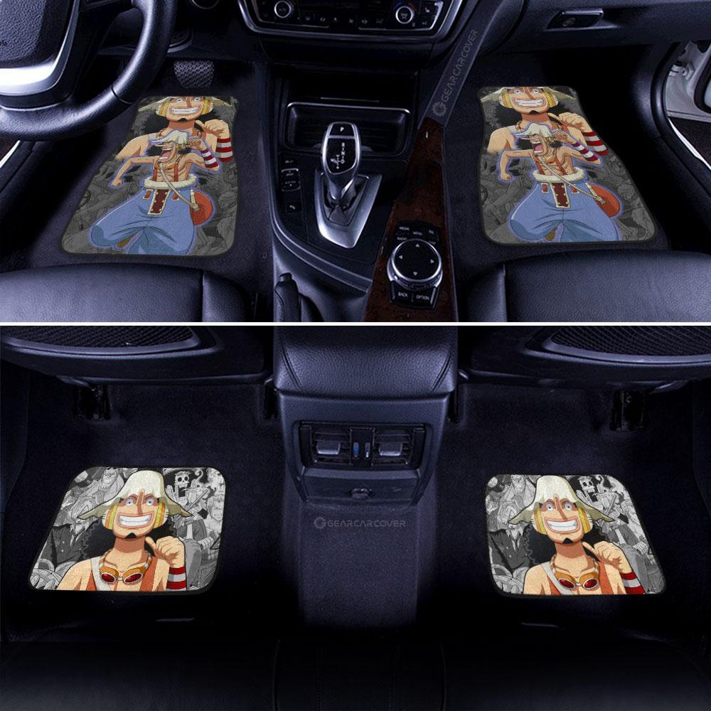 Usopp Car Floor Mats Custom Anime One Piece Car Interior Accessories - Gearcarcover - 3
