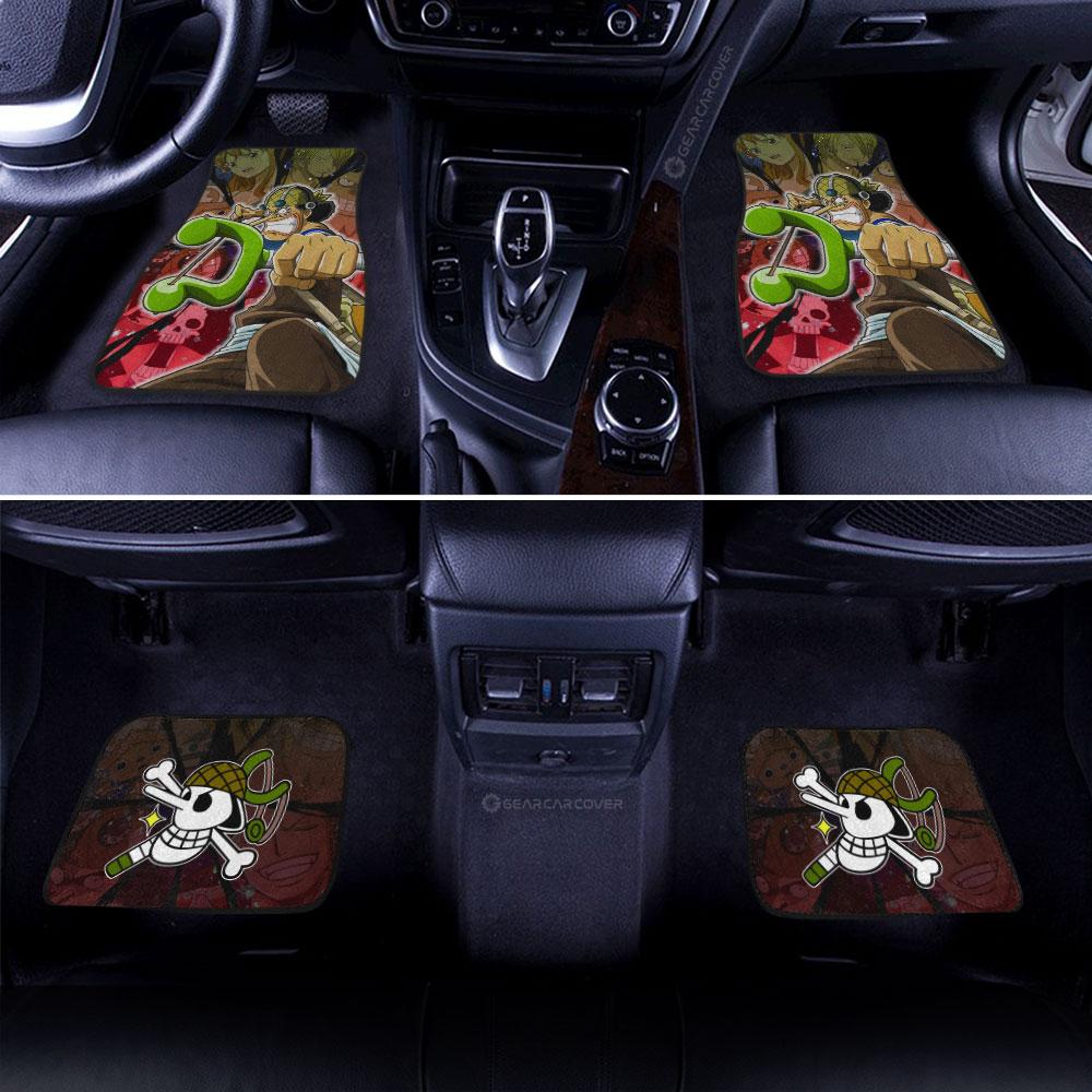 Usopp Car Floor Mats Custom One Piece Anime Car Accessories For Anime Fans - Gearcarcover - 3