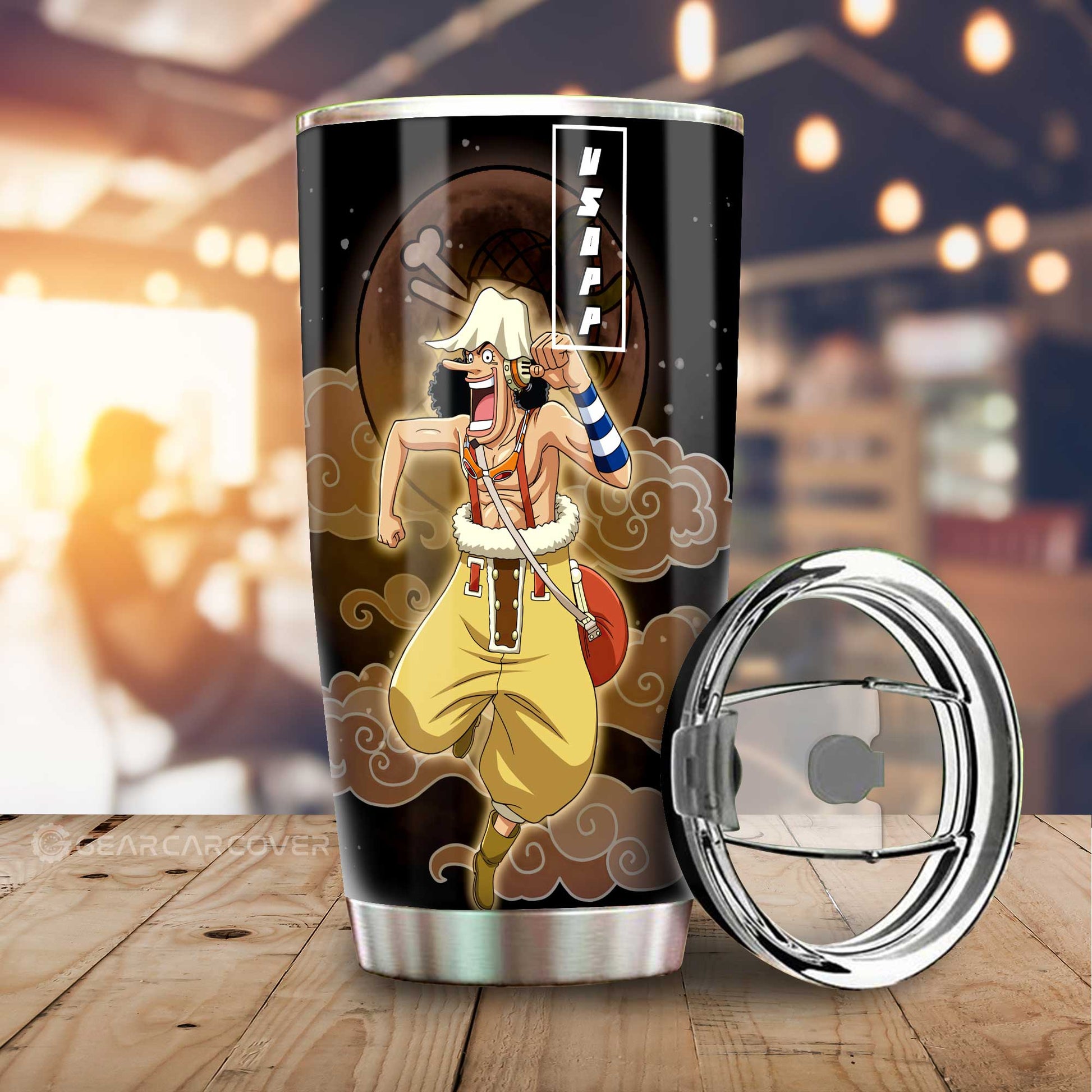 Usopp Tumbler Cup Custom Anime One Piece Car Accessories For Anime Fans - Gearcarcover - 1