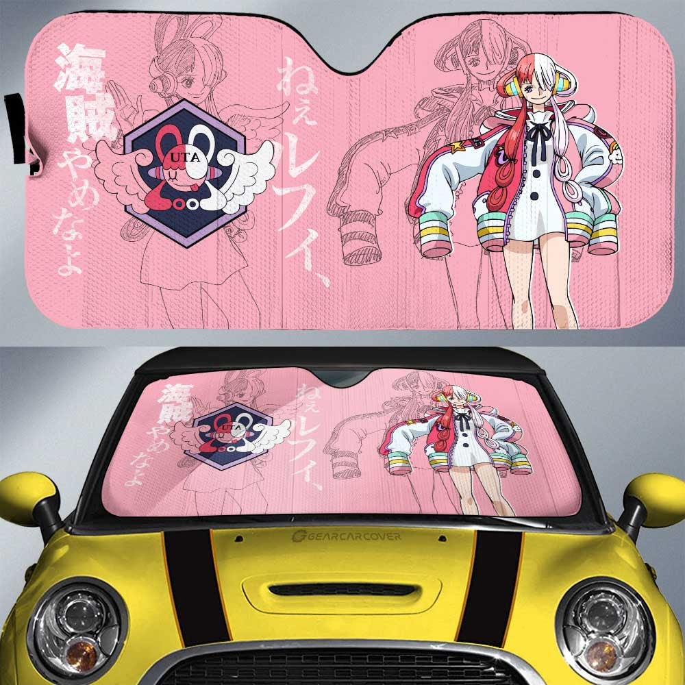 Uta Film Red Car Sunshade Custom One Piece Anime Car Interior Accessories - Gearcarcover - 1