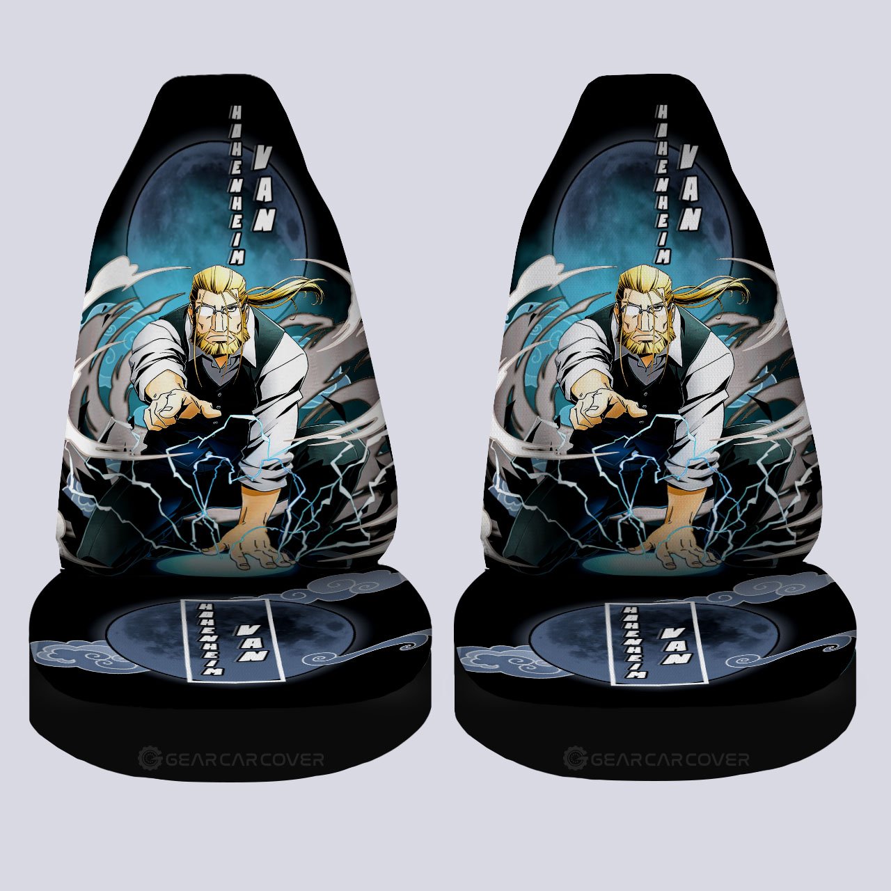 Van Hohenheim Car Seat Covers Custom Fullmetal Alchemist Anime Car Interior Accessories - Gearcarcover - 4