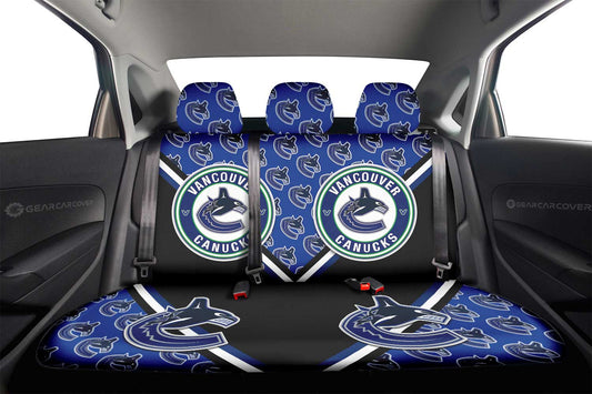 Vancouver Canucks Car Back Seat Cover Custom Car Accessories For Fans - Gearcarcover - 2