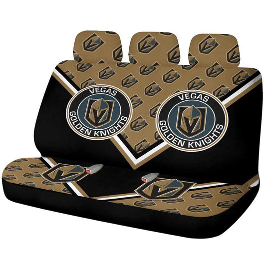 Vegas Golden Knights Car Back Seat Cover Custom Car Accessories For Fans - Gearcarcover - 1