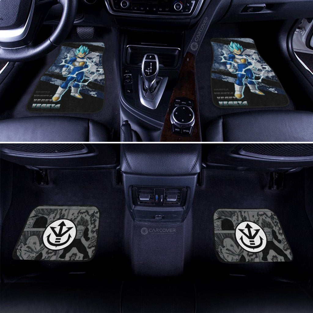Vegeta Blue Car Floor Mats Custom Anime Dragon Ball Car Accessories - Gearcarcover - 2