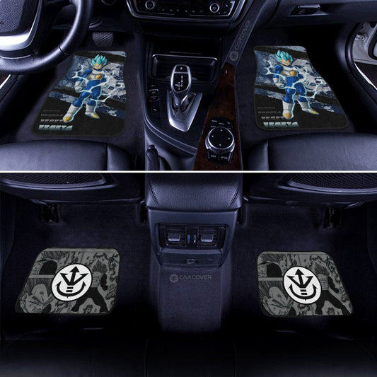 Vegeta Blue Car Floor Mats Custom Anime Dragon Ball Car Accessories - Gearcarcover - 2