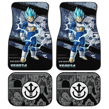 Vegeta Blue Car Floor Mats Custom Anime Dragon Ball Car Accessories - Gearcarcover - 1