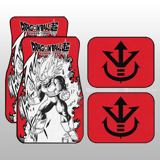 Vegeta Blue Car Floor Mats Custom Dragon Ball Anime Car Accessories Manga Style For Fans - Gearcarcover - 1