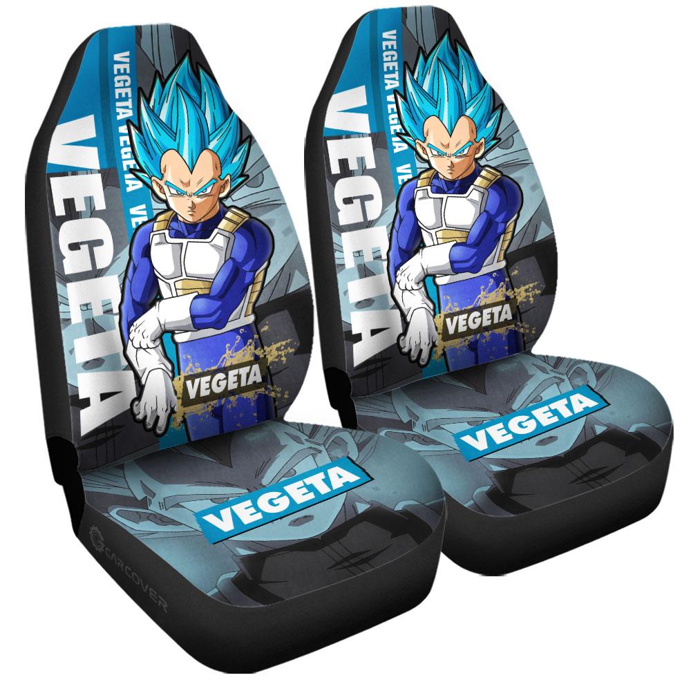 Vegeta Blue Car Seat Covers Custom Anime Dragon Ball Car Accessories - Gearcarcover - 3