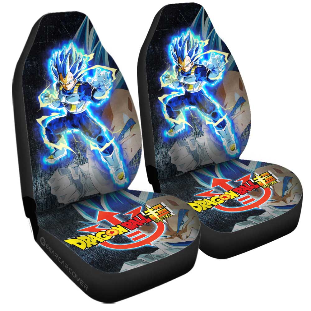 Vegeta Blue Car Seat Covers Custom Dragon Ball Anime Car Accessories - Gearcarcover - 2