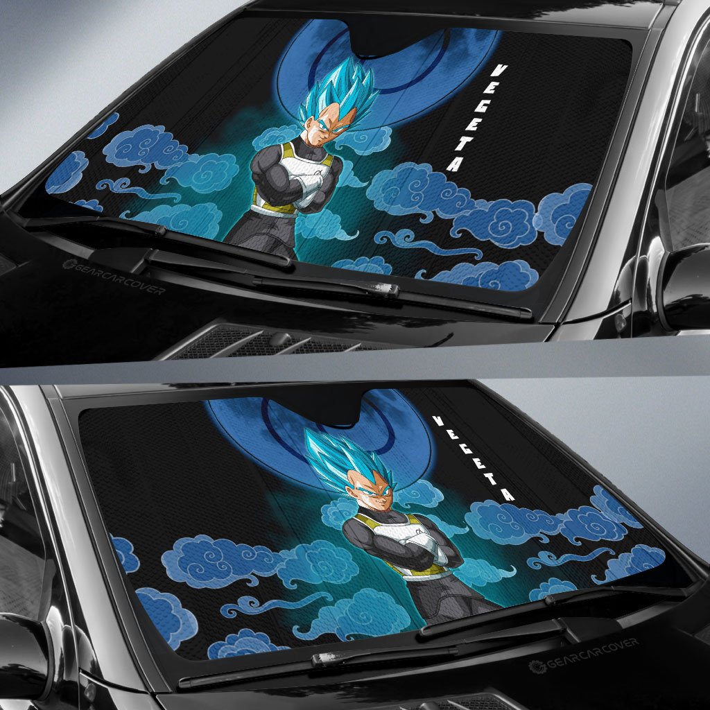 Vegeta Blue Car Sunshade Custom Dragon Ball Anime Car Accessories - Gearcarcover - 2