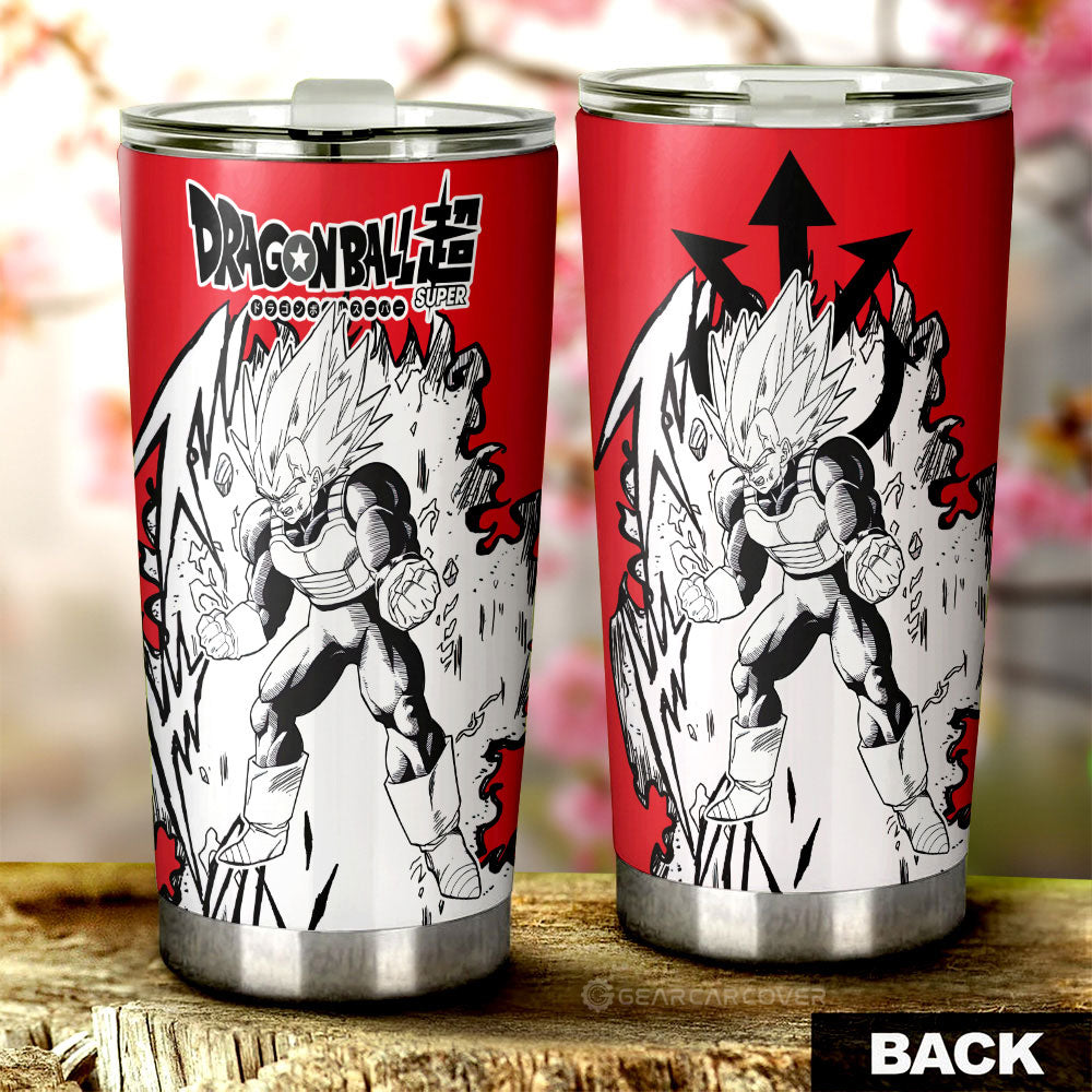 Vegeta Blue Tumbler Cup Custom Dragon Ball Anime Car Accessories Manga Style For Fans - Gearcarcover - 3